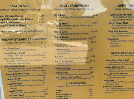 East Coast Bagel Co menu