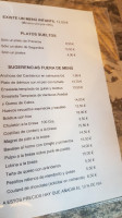 Asador Casa Jaimico menu