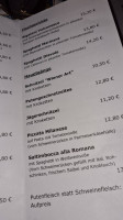 Gasthof Schoenau menu