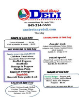 Uncle Vinny's Deli menu