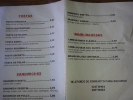 La Plaza menu