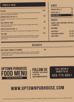 Uptown Pubhouse menu