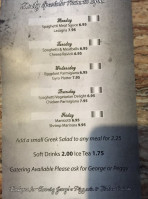 George's Pizzeria menu