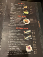 Jinwe Sushi All You Can Eat menu