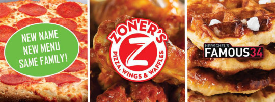 Zoners Pizza, Wings And Waffles food