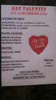 Cafe Pedro menu