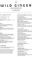 Wild Ginger McKenzie South Lake Union menu