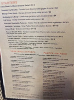 India Bistro menu