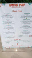 Uptown Poke menu