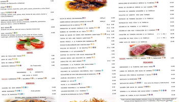 Restaurante Casa Valentín menu