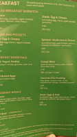 Freshii menu