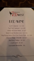 Zelda's 750 West menu