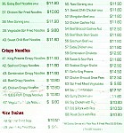 Deli Noodles menu