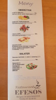 Efesos Raufoss As menu