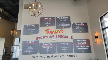 Tommy's Red Hots menu