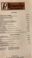 Brunello menu