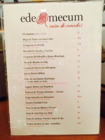 Edemecum menu