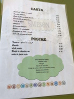 Meson Casa Mi Madre menu