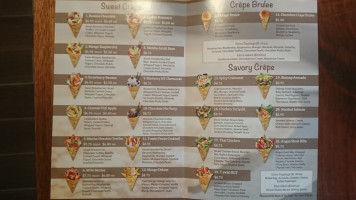 T-swirl Crepe menu