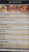 Soleluna menu