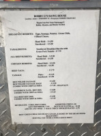 Bobby-g's Dawg House menu