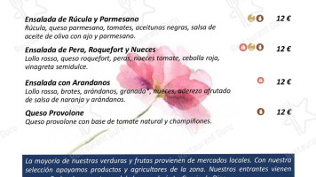 La Plomera menu