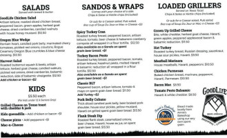 Goodlife Brewing Company menu