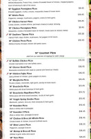 Sport's Pizza And Italian menu