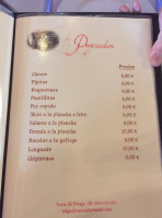 Venta El Potaje menu