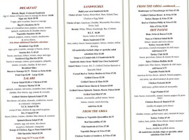 Mimi's Bistro menu