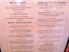 Busy Bee Snak Shop menu