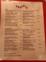 Gennaro menu