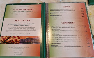 Locanda Da Daniela menu