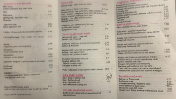 Bowen Sushi to Go menu