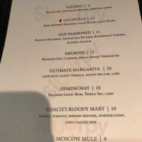 Sonny Lubick Steakhouse menu