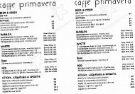 Caffe Primavera menu