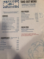 Scully's Seafood menu