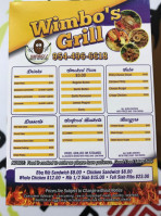 Wimbos Crazy Potatoes menu