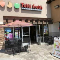 Tutti Frutti Frozen Yogurt inside