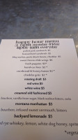 Bitterroot Bbq menu