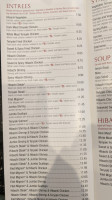 Hibachi Bistro menu