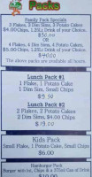 Glenroy Fish Chips menu