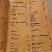 70’s Café menu