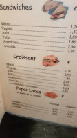 Avenida, Toño, San Isidro menu