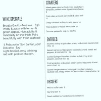 Rockfish Food & Wine menu