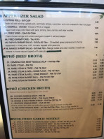 Pho Mama menu