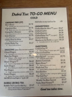 Dobrá Tea Pittsburgh menu