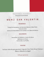 Trattoria Pizzería Trastevere menu