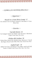 Isabella's Bistro menu