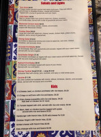 Villa Del Sol menu